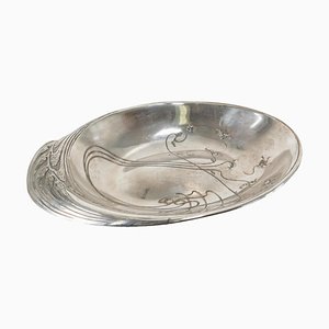 Early 20th Century Art Nouveau Silverplate Bowl by James W. Tufts Boston