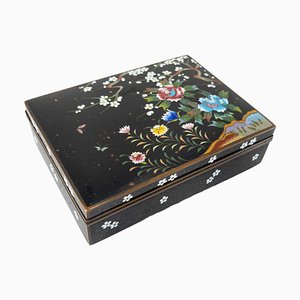 Japanese Cloisonne Enamel Trinket Box