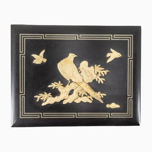 Japanese or Chinese Inlaid Lacquer Photo Album