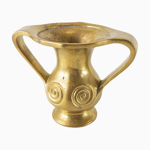 Vaso a due manici in bronzo, stile neolitico, Cina, XIX secolo