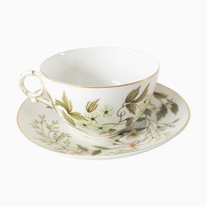 Tazza da tè con piattino, inizio XX secolo, Francia di Haviland & Co Limoges