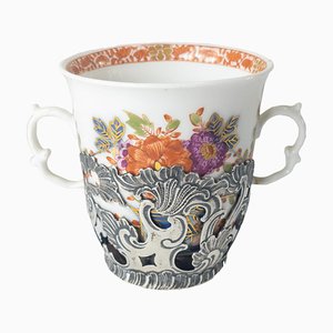 Tasse à Chocolat Antique avec Monture en Argent d'Augsbourg, Allemagne