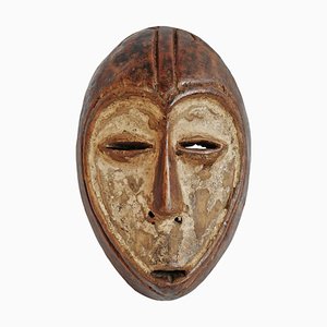 Maschera Lega vintage in legno intagliato