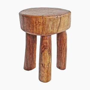 Vintage West African Wood Stool