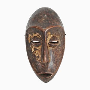 Máscara de Lega Mid-Century de madera tallada