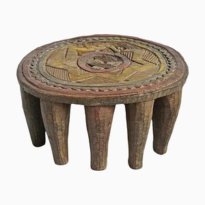 Vintage Nupe Wooden Stool