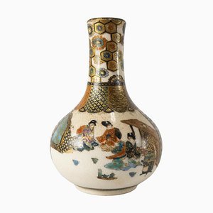 Japanese Miniature Painted Satsuma Vase