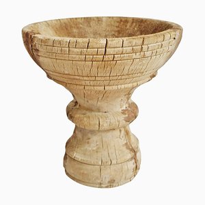 Vintage Wood India Mortar Cup