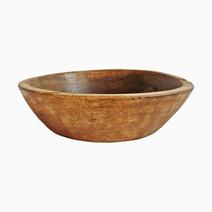 Vintage Teak Wood Bowl, India