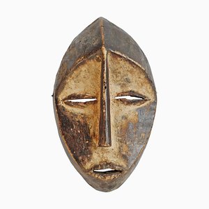 Vintage Carved Wood Lega Mask