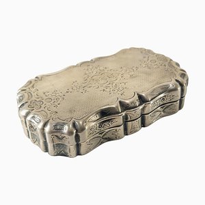 19th Century French .800 Silver Snuff Box by Guichard
