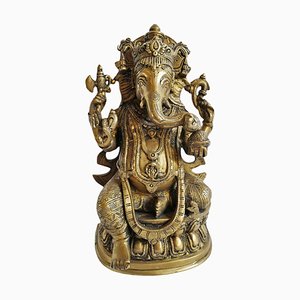 Vintage Brass Ganesha Model
