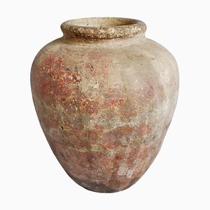 Antique Rustic Java Terracotta Urn