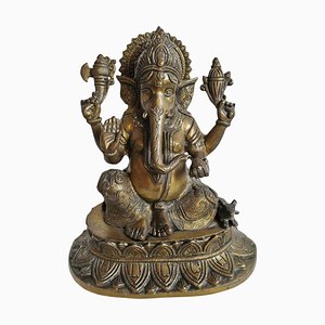 Vintage Brass Ganesha Figurine