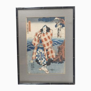 Utagawa Kunisada (Toyokuni III), Japanischer Ukiyo-E, Holzschnitt, 19. Jh.