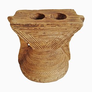 Rajasthan Village Wood Candle Stand, 1920s