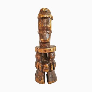 Figura de madera colonial africana vintage