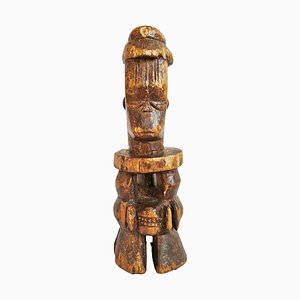 Figura vintage in legno coloniale africano