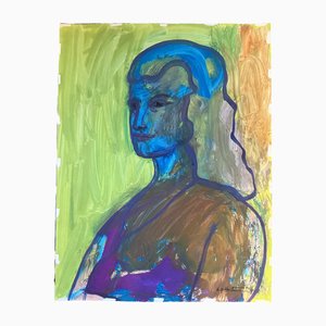 E. J. Hartmann, Portrait, 1970s, Paint on Paper