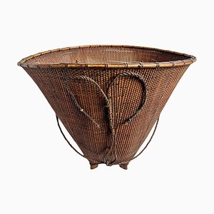 Antique Woven Nepal Village Basket