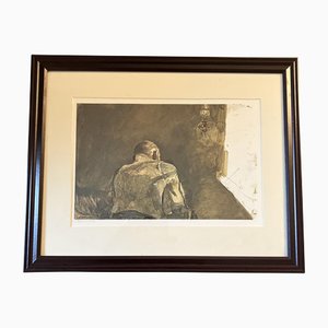 Andrew Wyeth, Ohne Titel, 1980er, Kunstwerk auf Papier, Gerahmt