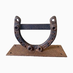 Raspado de bota de herradura ecuestre estadounidense de hierro forjado de principios del siglo XX