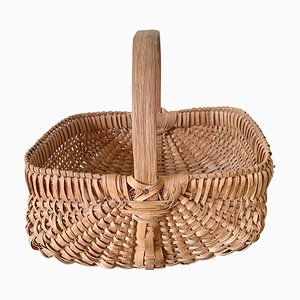 Early 20th Century American Splint Oak Basket