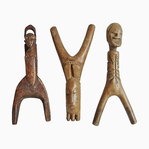 Early 19th Century Wood Slingshots, Set of 3