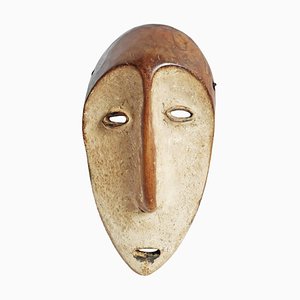 Máscara de madera simple Lega vintage