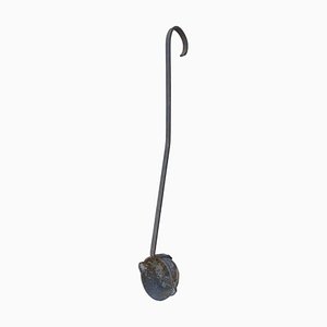 Antique Hand Forged Iron Commercial Ladle, Early 20th Century