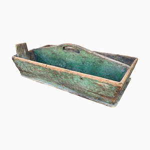 Trug de madera verde de granja