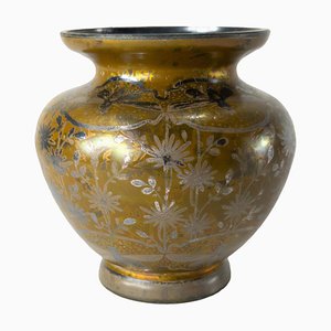 Vase Art Nouveau Début XXème En Verre Irisé Type Favrile Aurene
