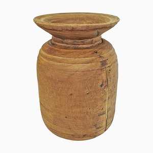 Vaso vintage in legno rustico