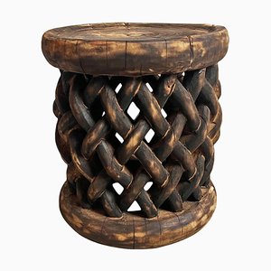 Vintage Bamileke Burn Hocker Tisch