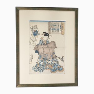 Utagawa Kunisada (Toyokuni III), Ukiyo-E japonais, gravure sur bois, XIXe siècle