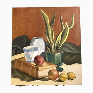 Modernist Still Life, 1970s, Painting on Canvas