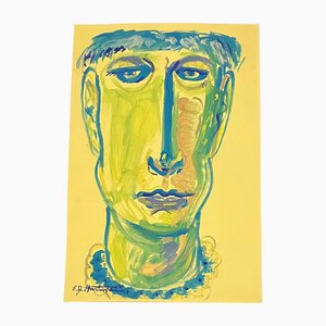 EJ Hartmann, Abstract Modernist Portrait, 2000, Paint on Paper