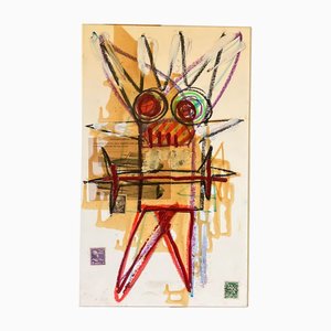 Wayne Cunningham, Collage abstracto, años 80, Obra de arte en papel