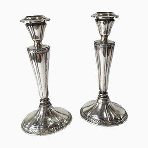 Early 20th Century Silverplate Candlesticks by Gorham Manufacturing Company, Mono, Set of 2
