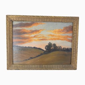 Luminist Landscape, 1890s, Painting on Canvas, Framed