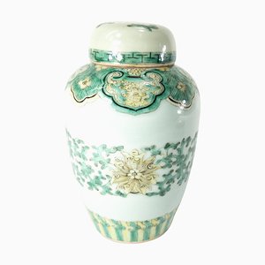 19th Century Chinese Ginger Jar Vase with Qianlong Mark