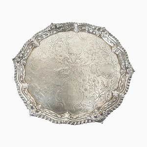 Vassoio Giorgio III in argento sterling, XVIII secolo di Elizabeth Cooke