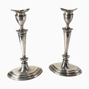 Englische Sterling Silber Kerzenständer, Frühes 20. Jh. von Tiffany & Co., 2er Set