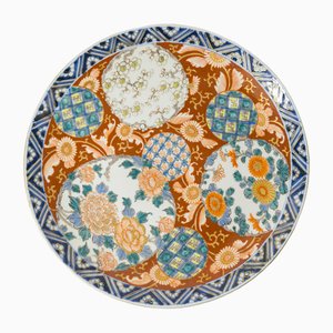 19th Century Japanese Polychrome Enamel 12 Imari Charger Plate