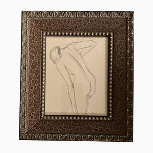 Untitled, 1920s, Charcoal on Paper, Framed