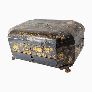 Caja de costura chinoiserie china o japonesa del siglo XIX