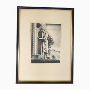 Rockwell Kent, Frauen müssen weinen, Anfang des 20. Jahrhunderts, Lithographie-Druck