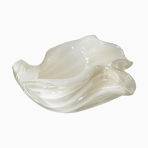 Mid-Century Italian Murano Seashell Form Decorative Bowl