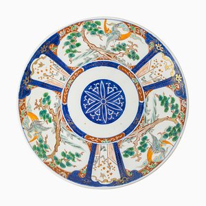 19th Century Japanese 13.5 Polychrome Imari Charger Plate