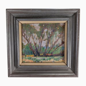 Bäume, 1890er, Öl auf Leinwand, Gerahmt
